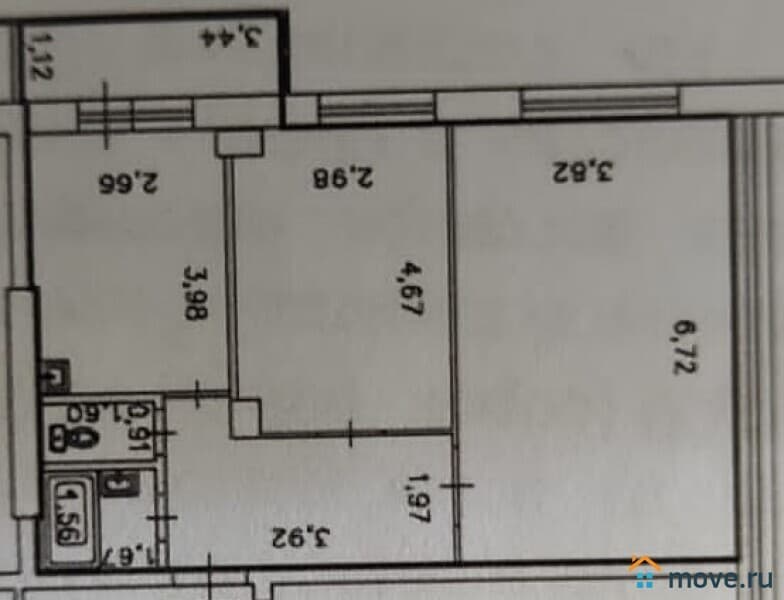 2-комн. квартира, 62 м²