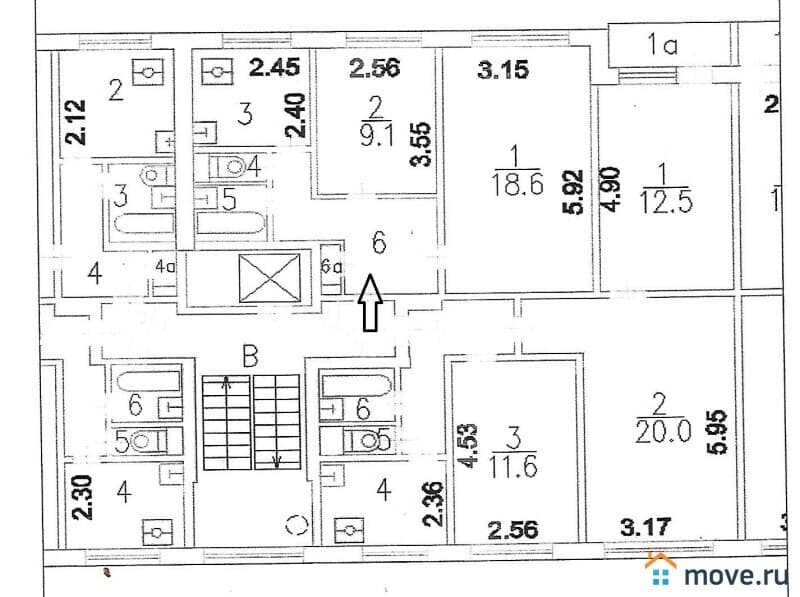 2-комн. квартира, 43.8 м²