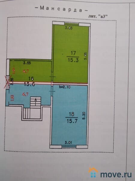 коттедж, 57 м²