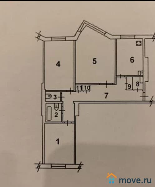 3-комн. квартира, 70.8 м²