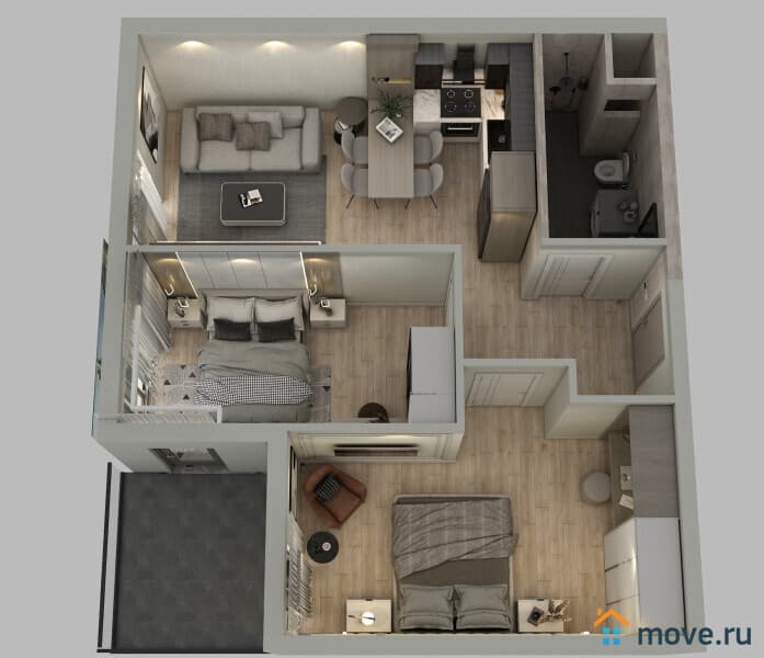 3-комн. квартира, 82 м²