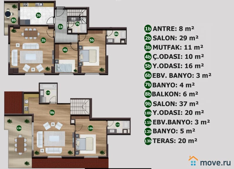 5-комн. квартира, 274 м²