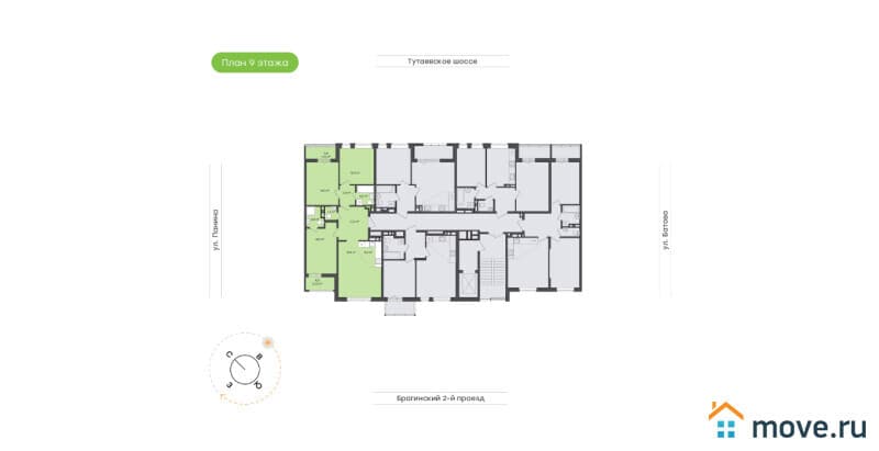 4-комн. квартира, 92.1 м²