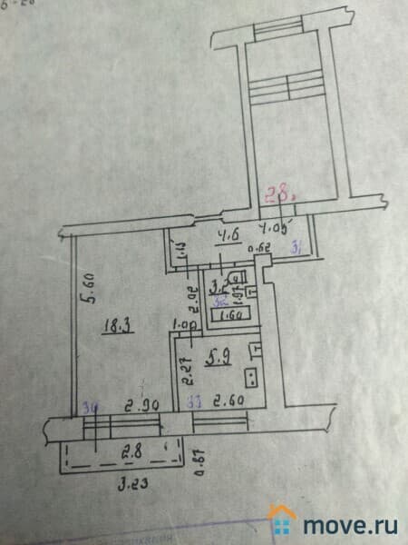 1-комн. квартира, 32 м²