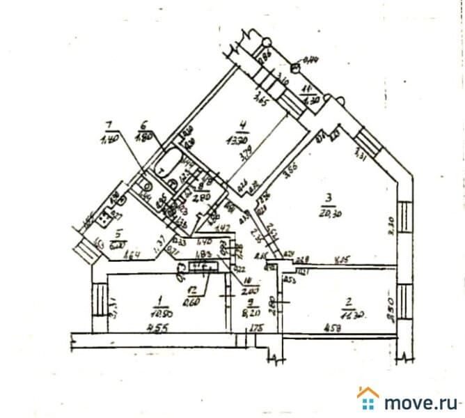 4-комн. квартира, 80 м²