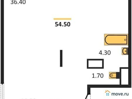 Продается 1-комнатная квартира, 54.5 м², Воронеж, улица Загоровского, д 9/3