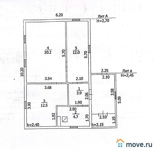 дом, 53.3 м²