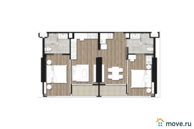 2-комн. квартира, 38 м²