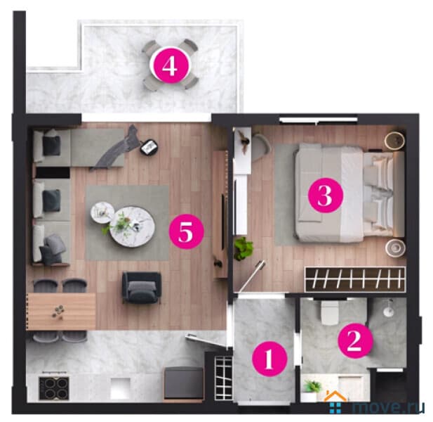3-комн. квартира, 95 м²