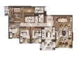 Купить пятикомнатную квартиру, 216 м², этаж 3 из 5. Фото 1