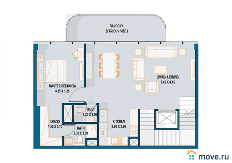 4-комн. пентхаус, 150 м²