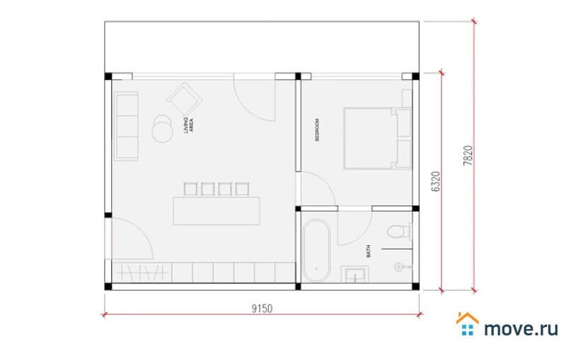 1-комн. квартира, 50 м²