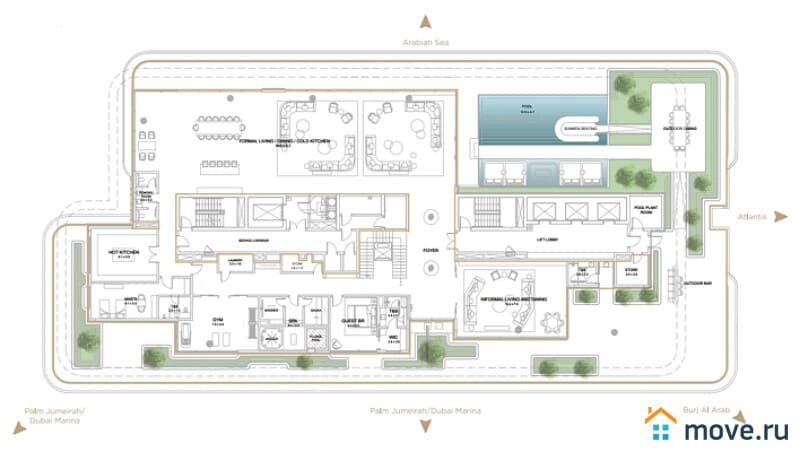 6-комн. пентхаус, 2000 м²
