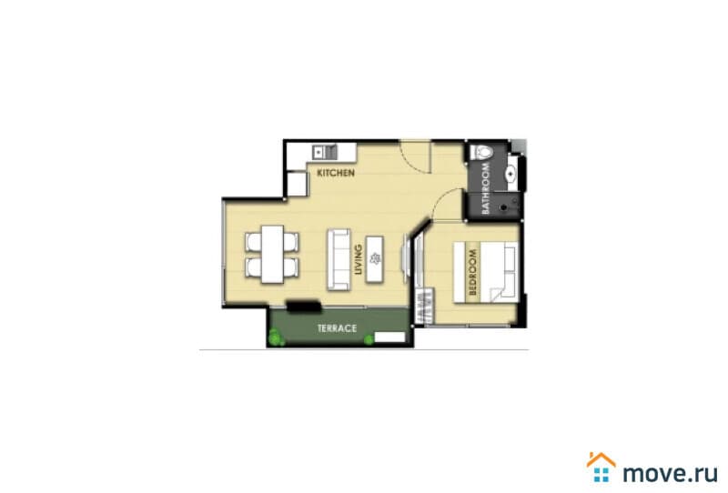 1-комн. квартира, 32 м²