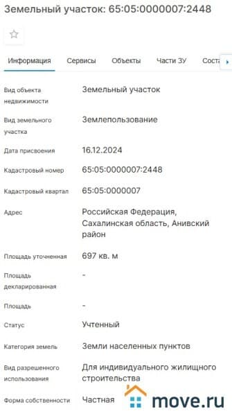 земля под ИЖС, 6.97 сотки