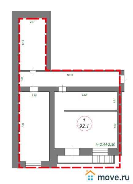 свободного назначения, 92 м²