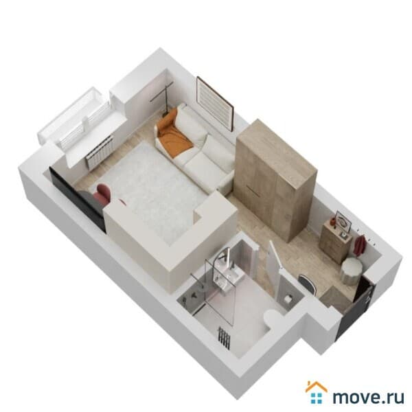 студия, 20 м&sup2;