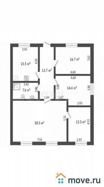 дом, 120.7 м²