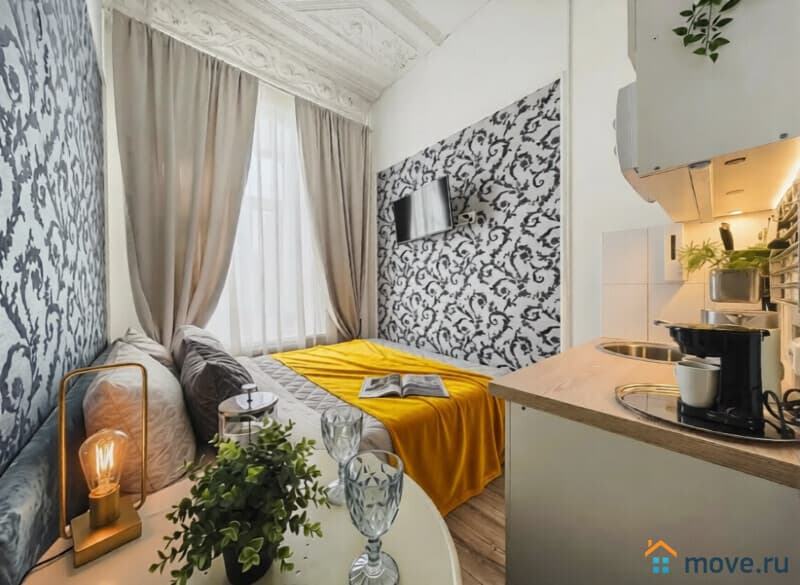 1-комн. апартаменты, 13 м&sup2;