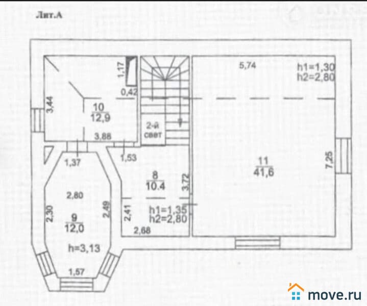 коттедж, 160 м&sup2;