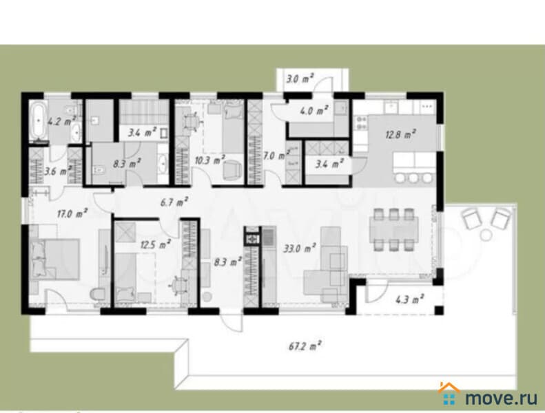 коттедж, 140 м²