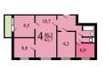 4-комн. квартира, 66 м²