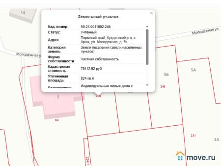 Продается земля под ИЖС, 8 соток, Аряж, улица Молодежная, 5В