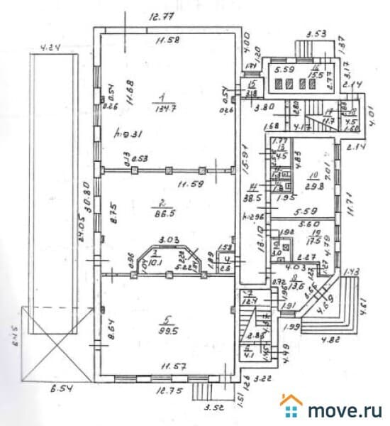 нежилое здание, 824 м²