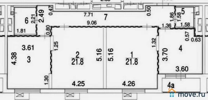 3-комн. квартира, 98 м&sup2;