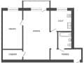2-комн. квартира, 43.8 м²