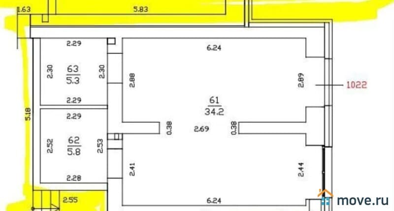 свободного назначения, 45 м&sup2;