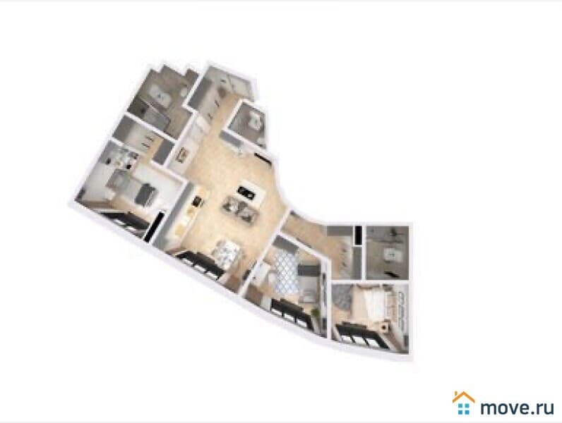 2-комн. квартира, 143 м&sup2;