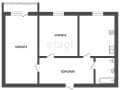 2-комн. квартира, 60 м&sup2;
