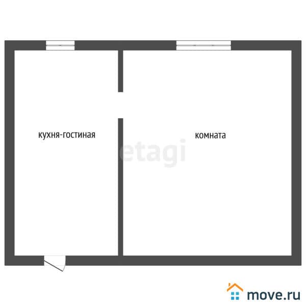 1-комн. квартира, 22.6 м&sup2;