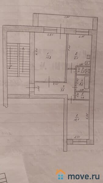 2-комн. квартира, 50.7 м&sup2;
