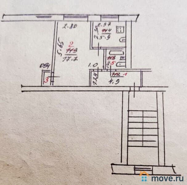 1-комн. квартира, 32 м&sup2;