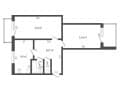 2-комн. квартира, 53 м&sup2;
