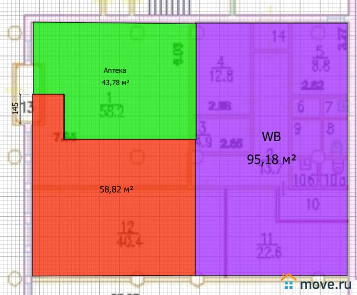 свободного назначения, 58 м&sup2;