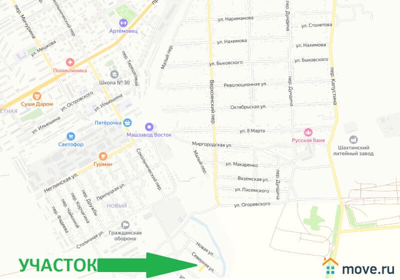 земельный участок, 6.2 сотки