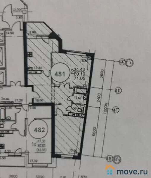 2-комн. квартира, 70.6 м&sup2;