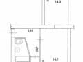 2-комн. квартира, 44.7 м&sup2;