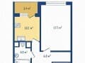1-комн. квартира, 41.4 м&sup2;