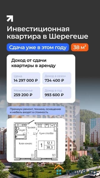 1-комн. квартира, 25 м&sup2;