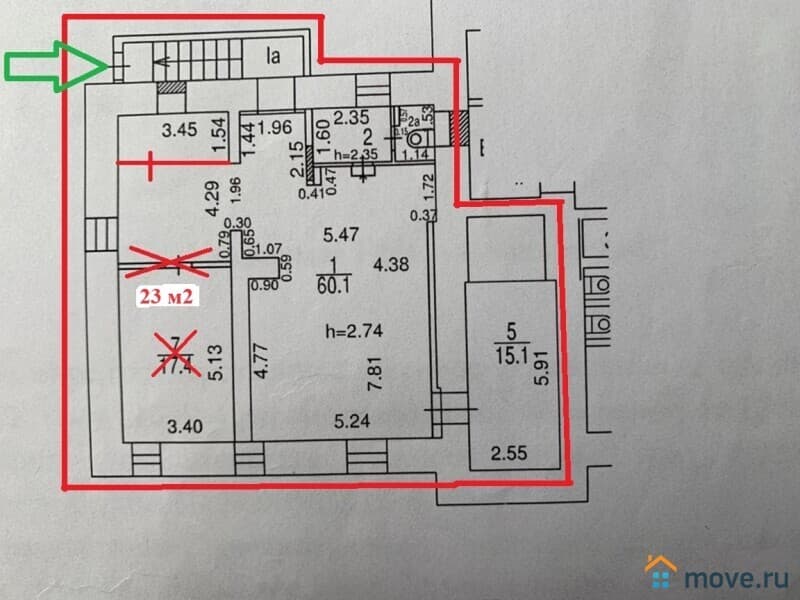 свободного назначения, 100 м²