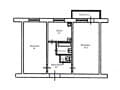 2-комн. квартира, 45.6 м&sup2;