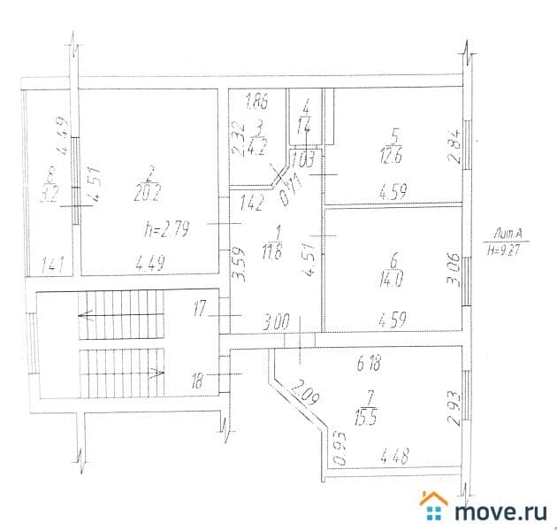 3-комн. квартира, 80 м²