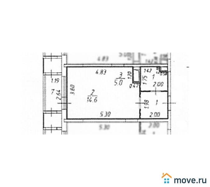 студия, 26.9 м²